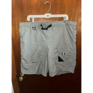 Eddie Bauer Men’s Gray Cargo Hiking Shorts Size Large Tall